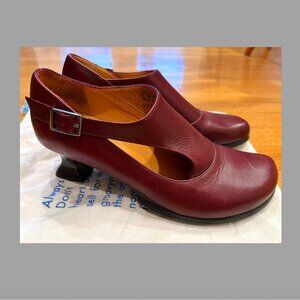 John Fluevog Wearever Gracias Sidebuckle Shoe with Cutout